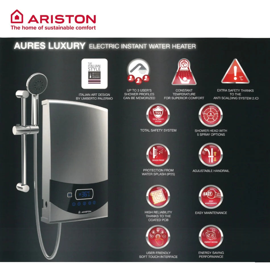 Ariston Aures Luxury Instant Heater | ST35