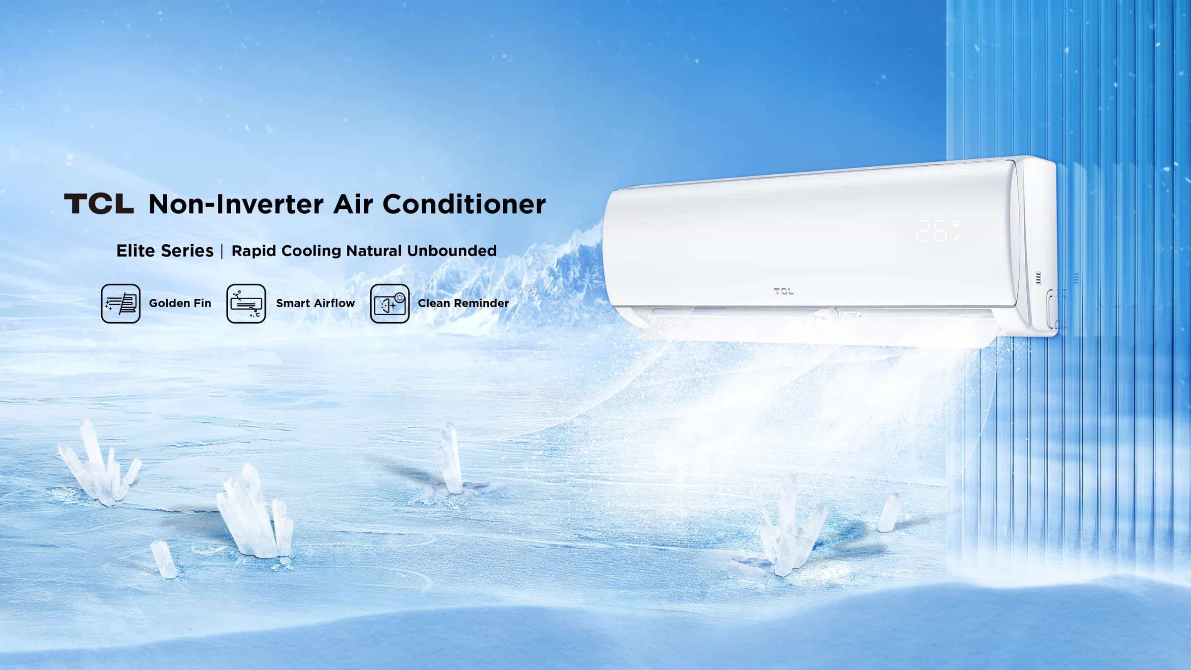 TCL 2.5HP Inverter Wall Mounted Split Aircond - TCS-24G32-X/Y