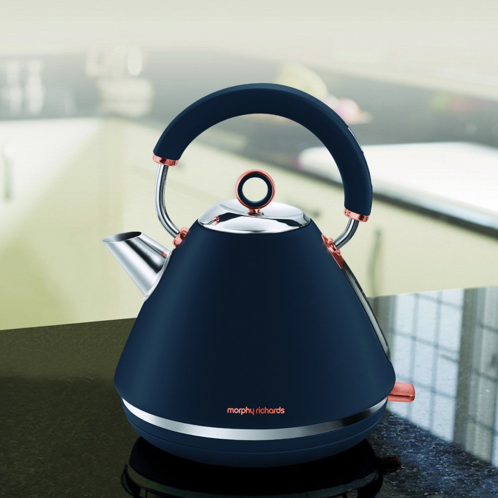 Morphy Richard Accents Pyramid Midnight Blue Kettle - 102039