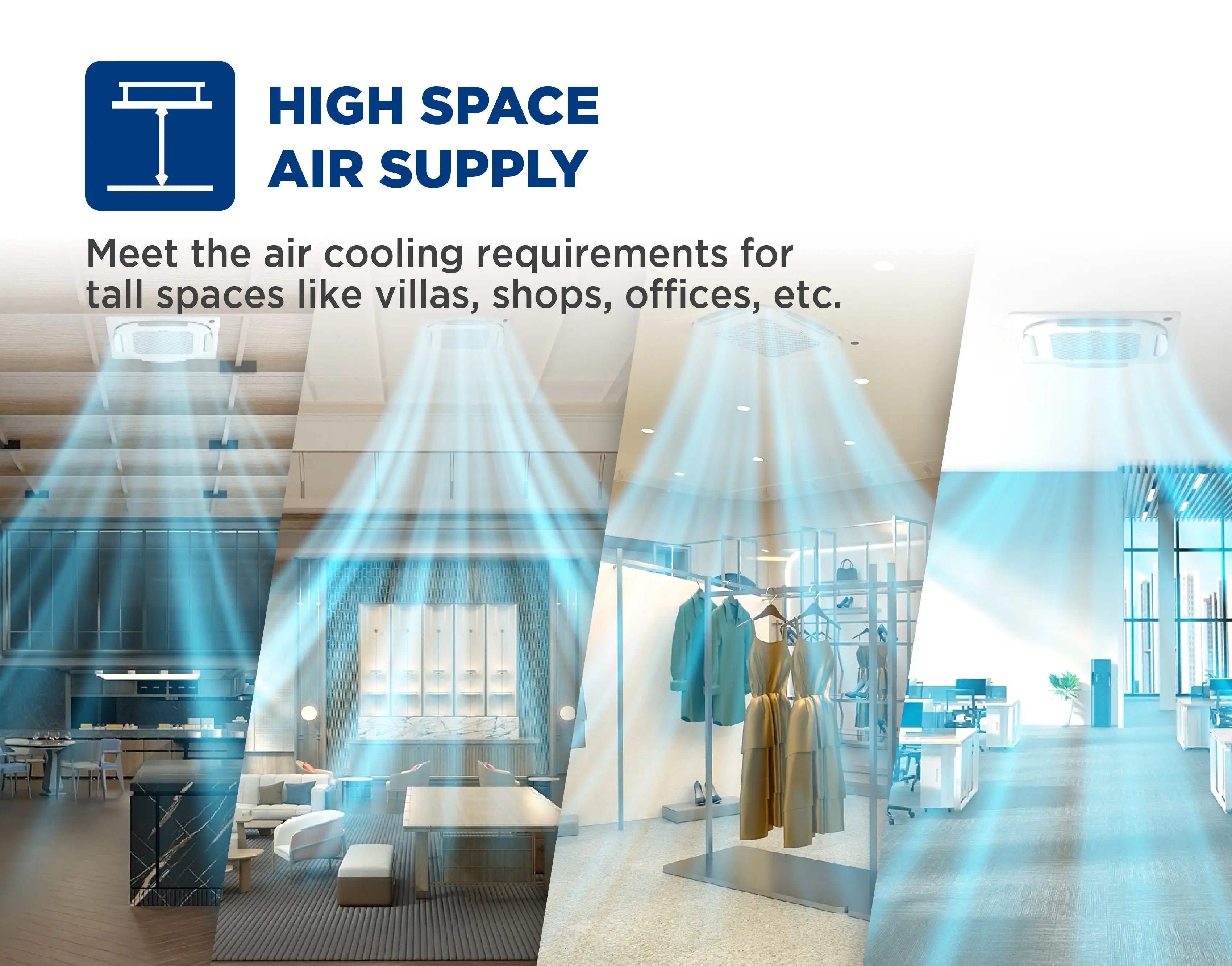 AUX 2.0Hp Inverter Ceiling Cassette Q-Series - ALCA-C18/4DR3QAB