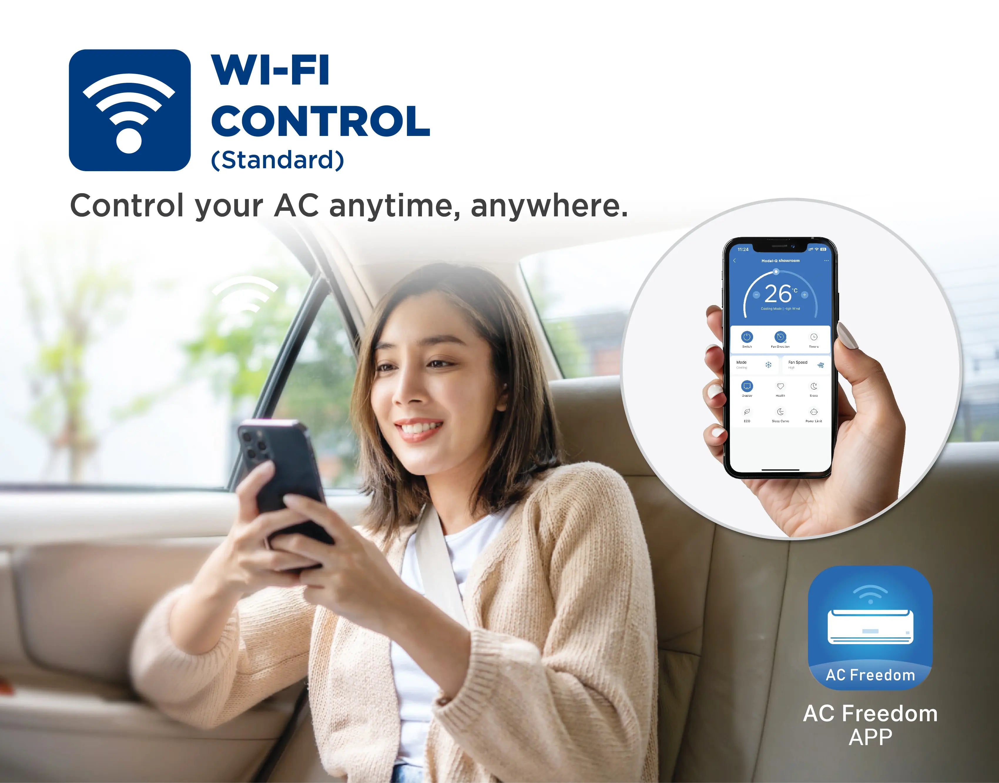 AUX 2.0Hp Inverter Ceiling Cassette Q-Series - ALCA-C18/4DR3QAB