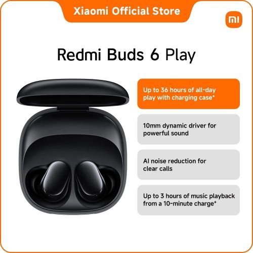 Redmi Buds 6 Play – Black | 57679