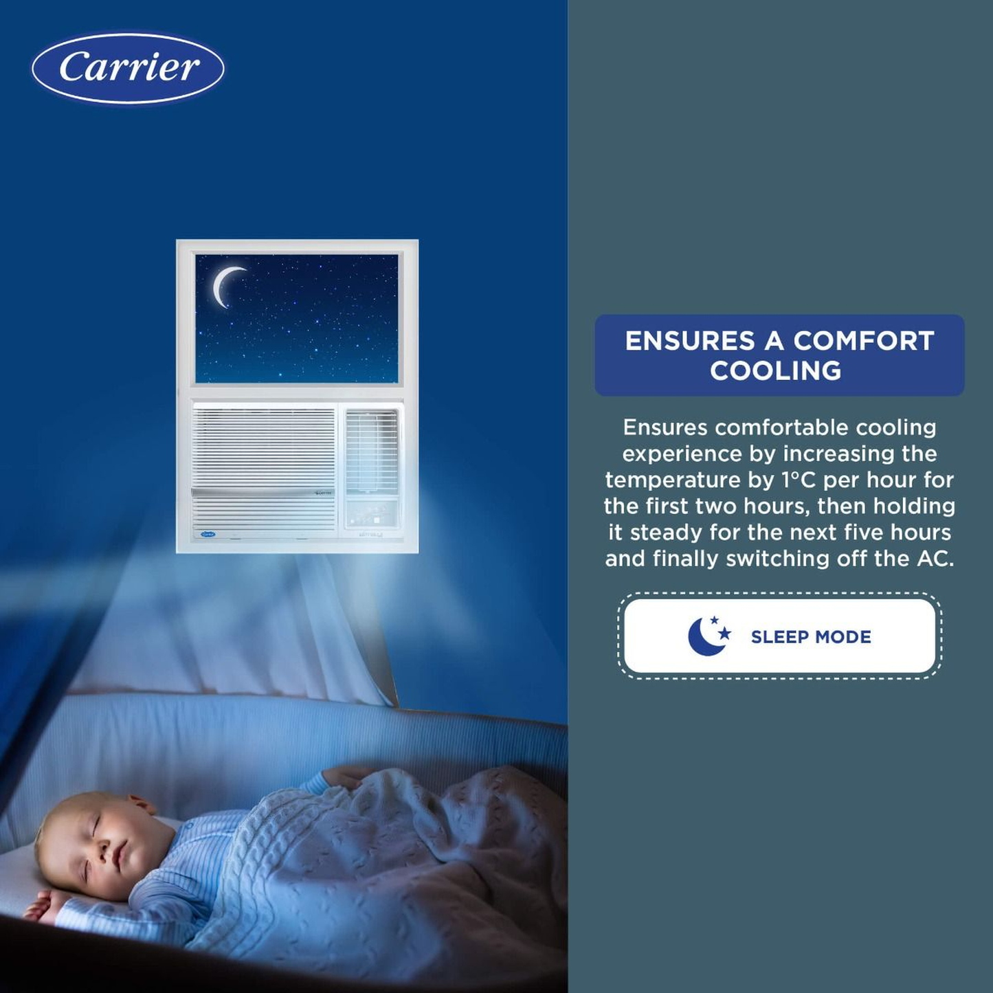 Carrier 2.0Hp Window Type Aircond with Remote Controller - 51KWF018N8FSC