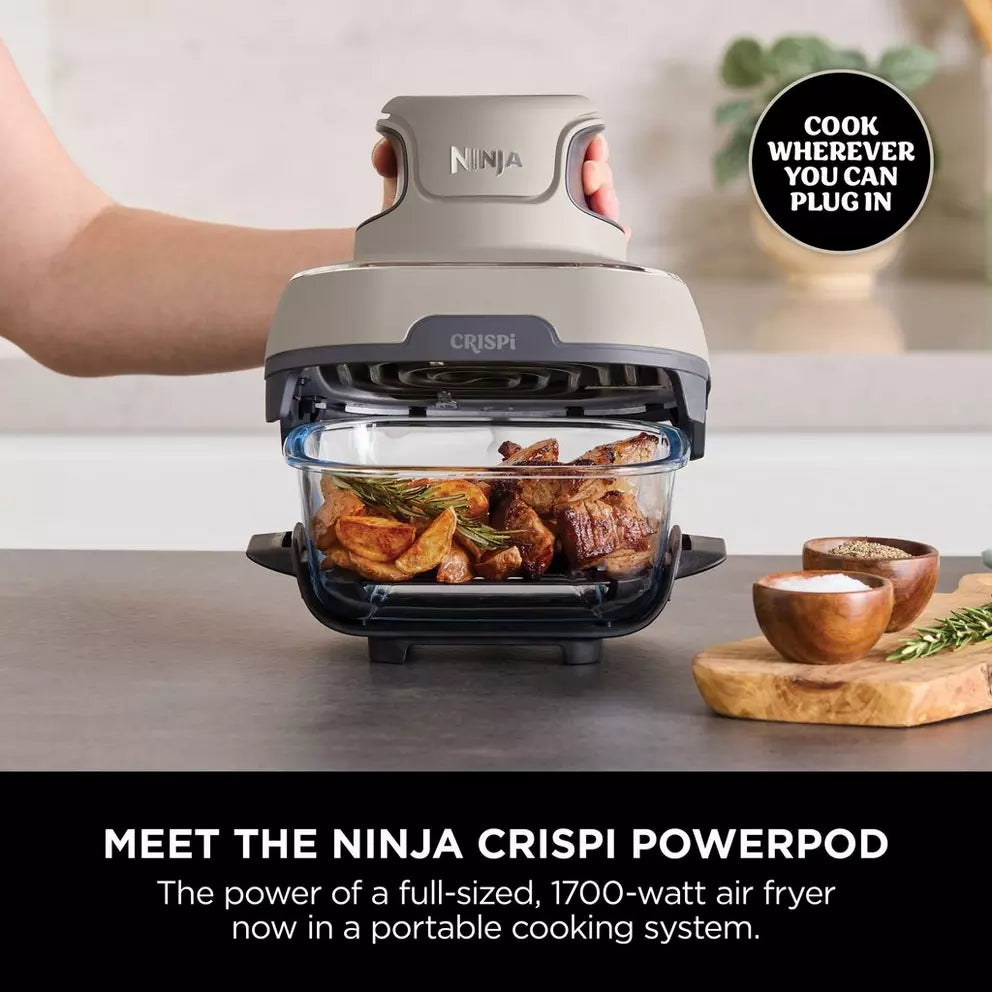 Ninja Crispi Portable Glass Air Fryer (Stone) - FN101