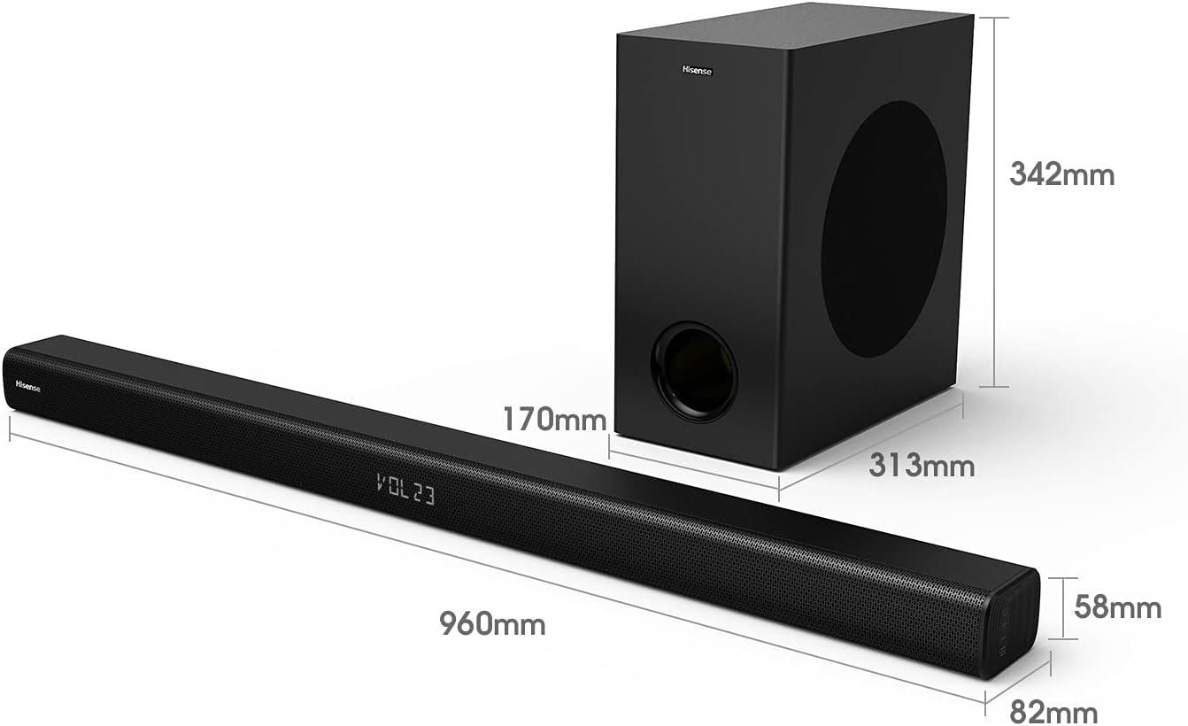 Hisense 2.1CH Soundbar with wireless subwoofer