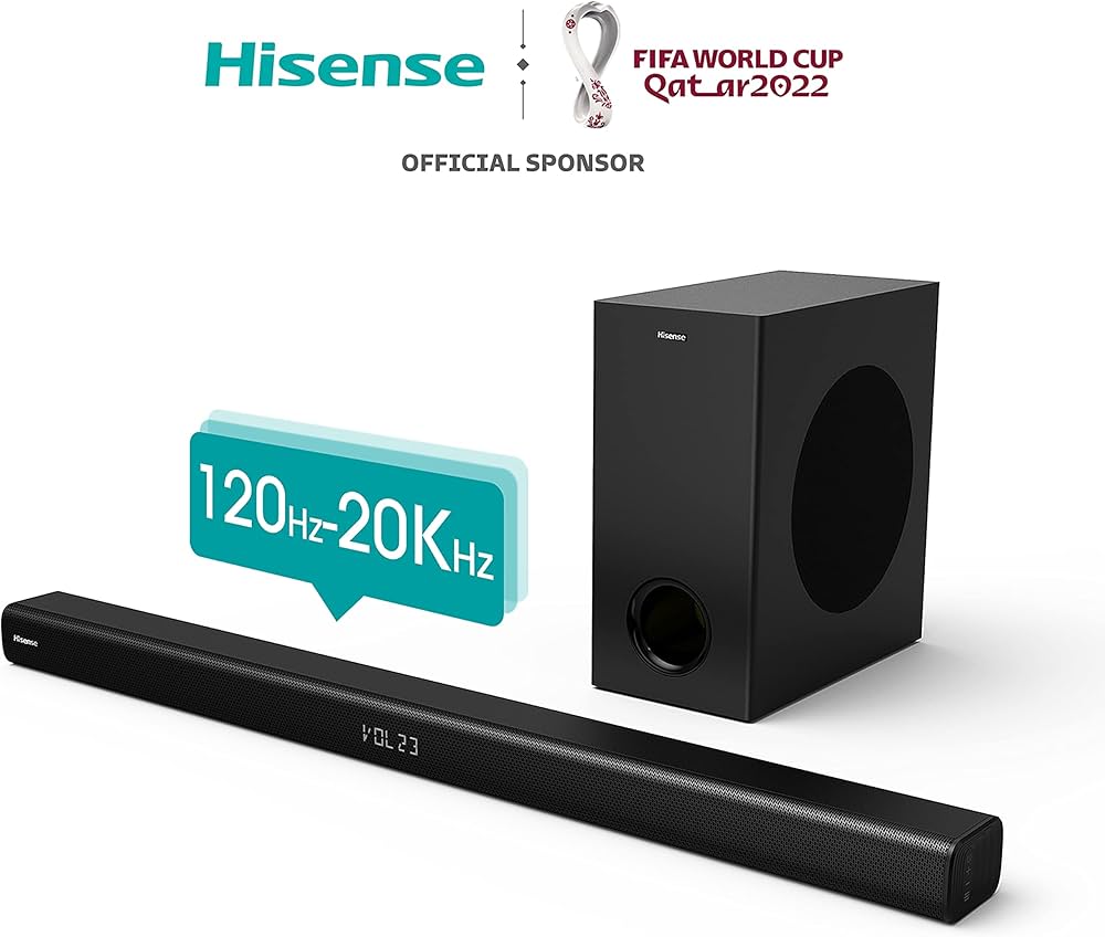 Hisense 2.1CH Soundbar with wireless subwoofer