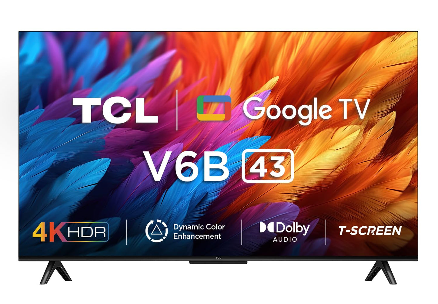 TCL 43" Google TV -  4K-43V6B