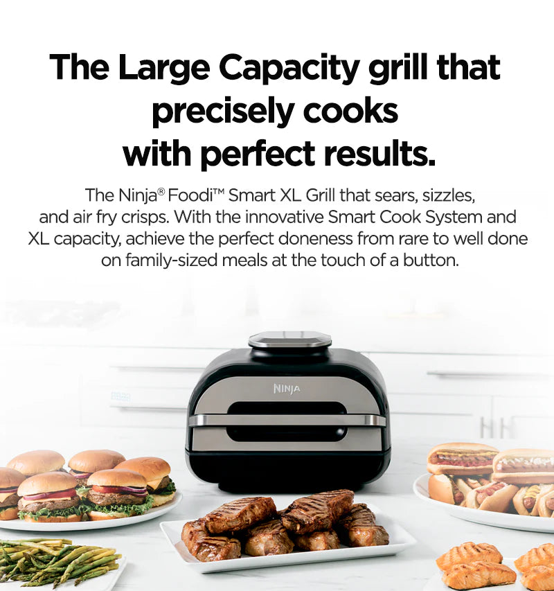 Ninja Foodi Smart XL Grill Air fryer with Digital Probe | AG551
