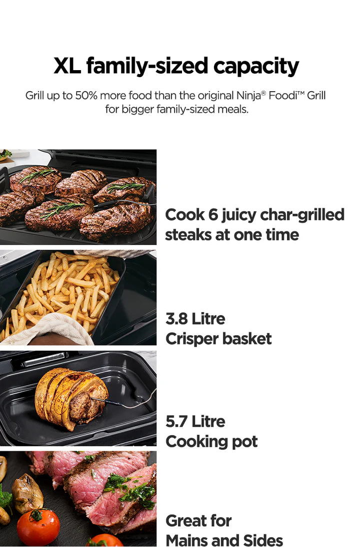 Ninja Foodi Smart XL Grill Air fryer with Digital Probe | AG551