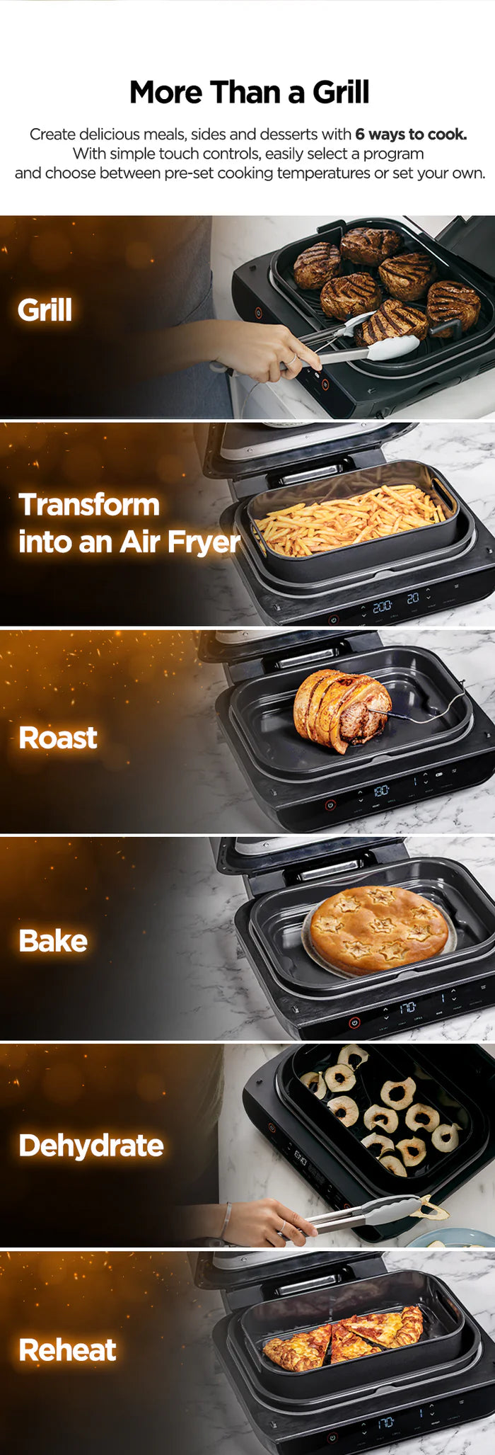 Ninja Foodi Smart XL Grill Air fryer with Digital Probe | AG551