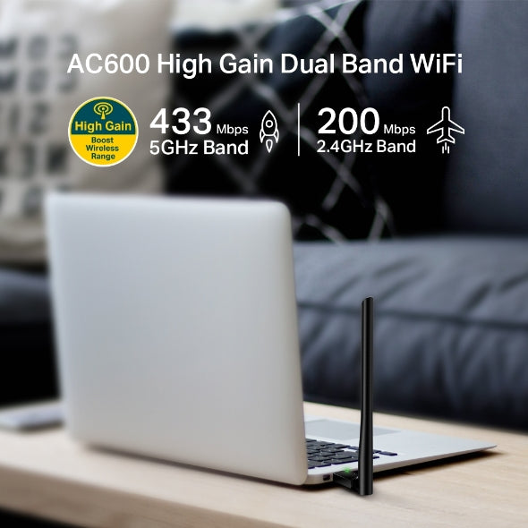 Tapo Wireless High Gain USB Adapter | Archer T2U Plus