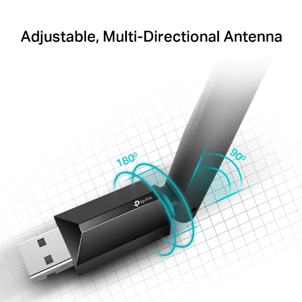Tapo Wireless High Gain USB Adapter | Archer T2U Plus