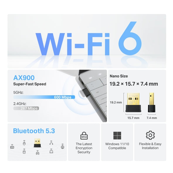 Tapo Wireless USB Adapter | Archer TX10UB Nano