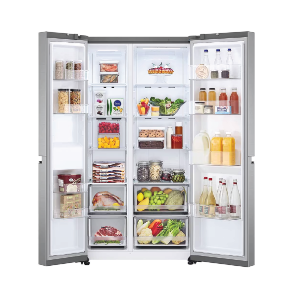 LG Side by Side Refrigerator 647L - Prime Silver | GS-B6473PY