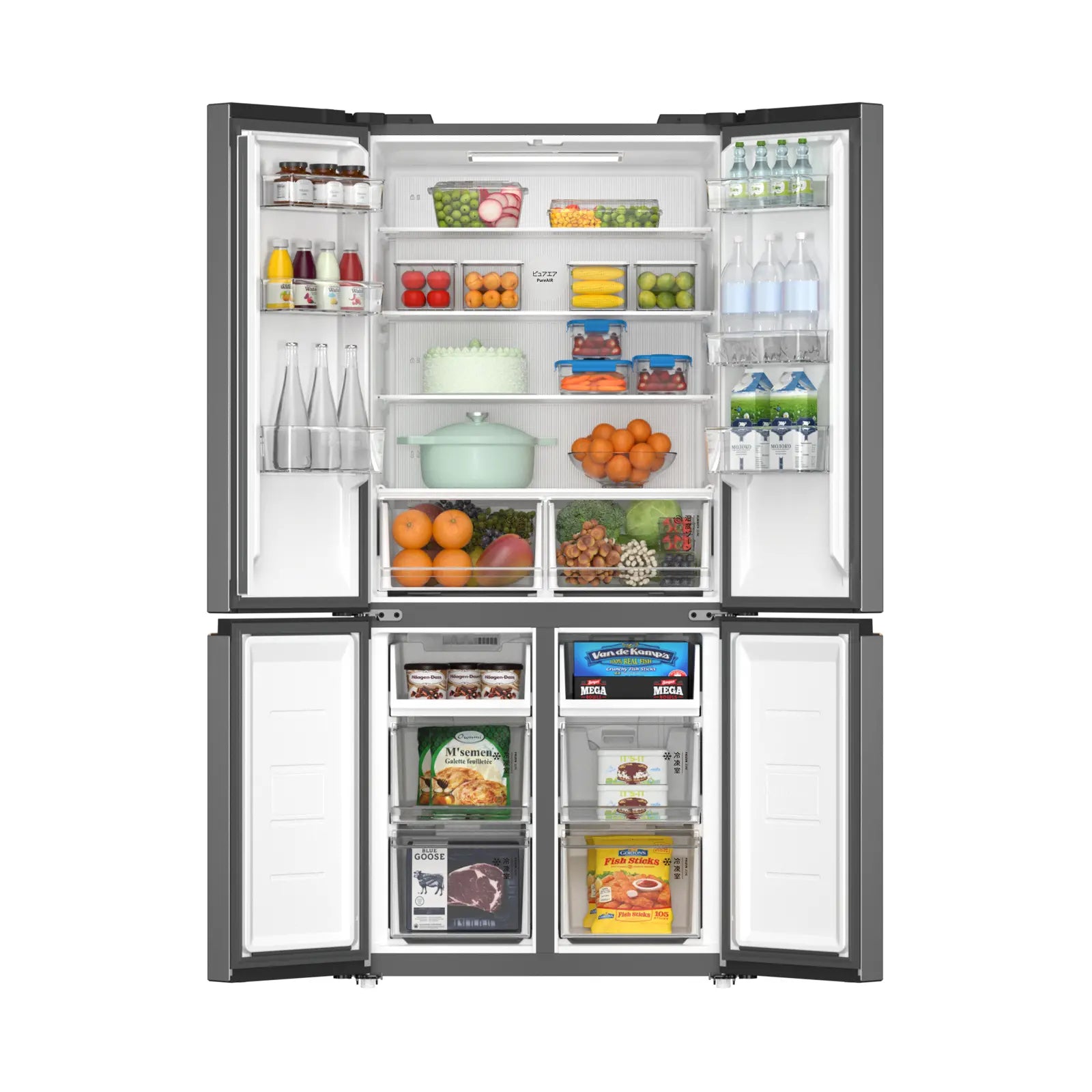 Toshiba 580L Inverter Pureair IOT 4-Door Fridge | GRRF677WIPMY(06)