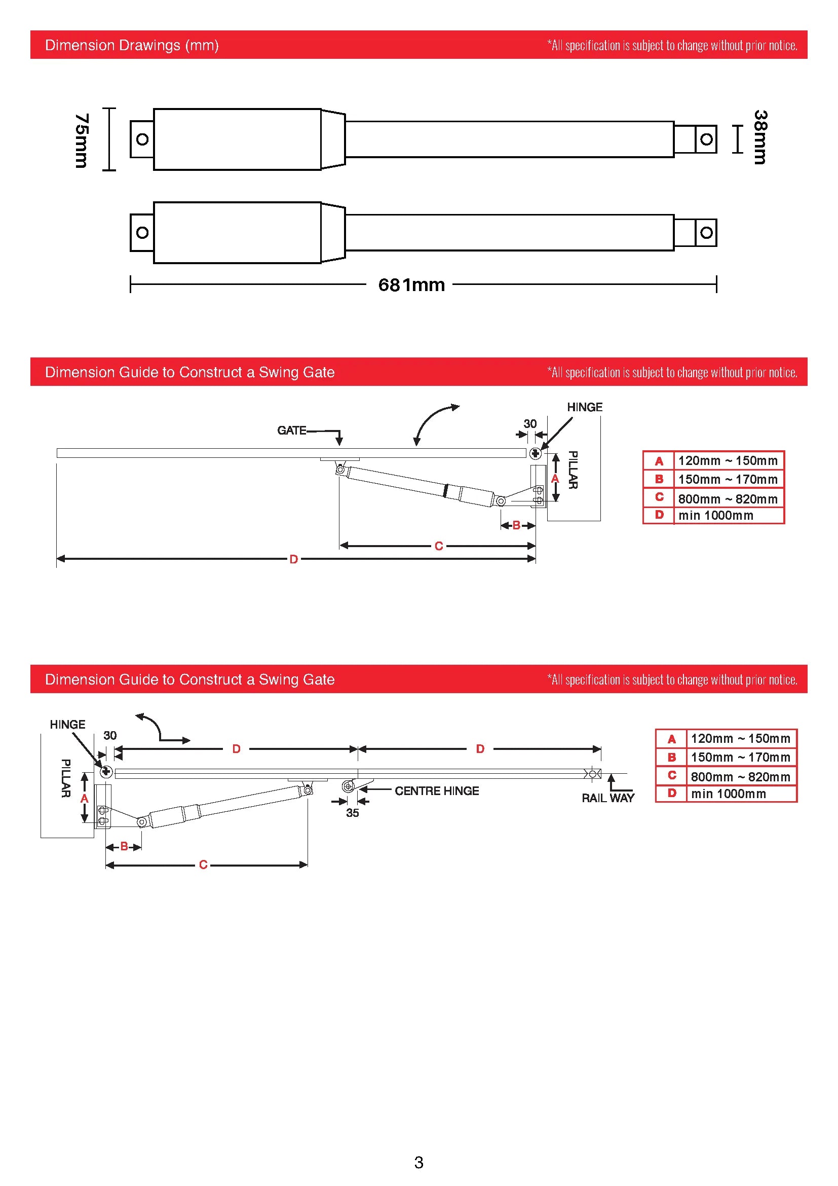 Ranger Swing Arm Auto Gate Motor with Installation | G-RGA990