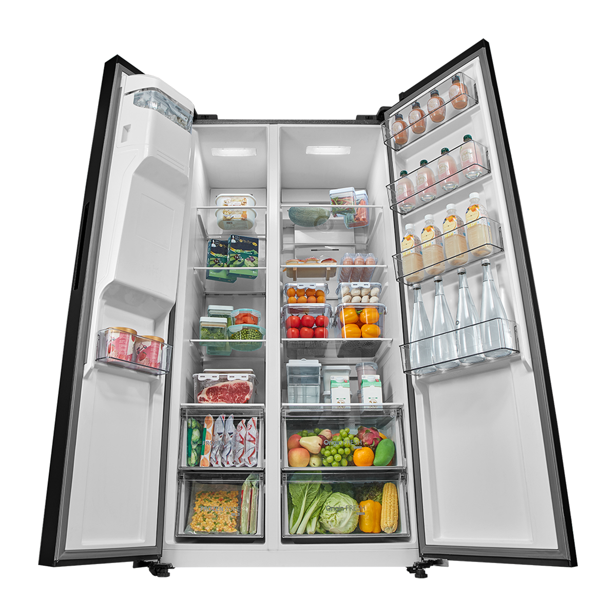TOSHIBA 640L Origin Invt Aim Pureair Iot Sbs Ref (BLACK GLASS) | GR-RS755WIA-PGY(22)