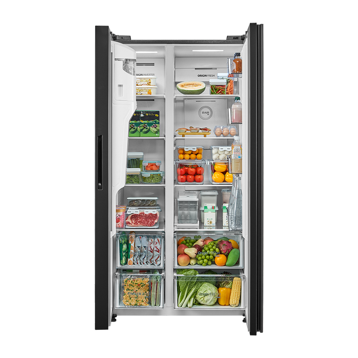 TOSHIBA 640L Origin Invt Aim Pureair Iot Sbs Ref (BLACK GLASS) | GR-RS755WIA-PGY(22)