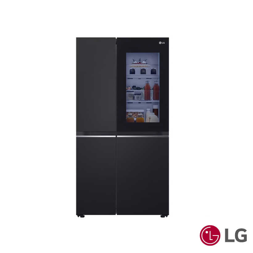 LG 647L InstaView® Refrigerator in Essence Matte Black GS-V6473EP