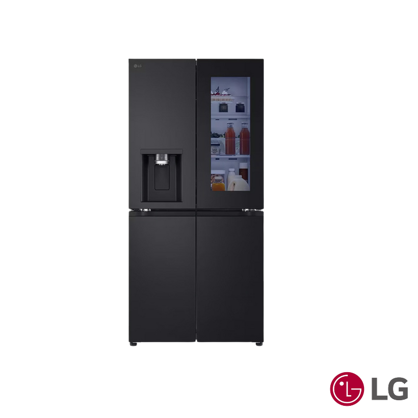 LG 508L InstaView® Refrigerator in Essence Matte Black GF-G4534EP