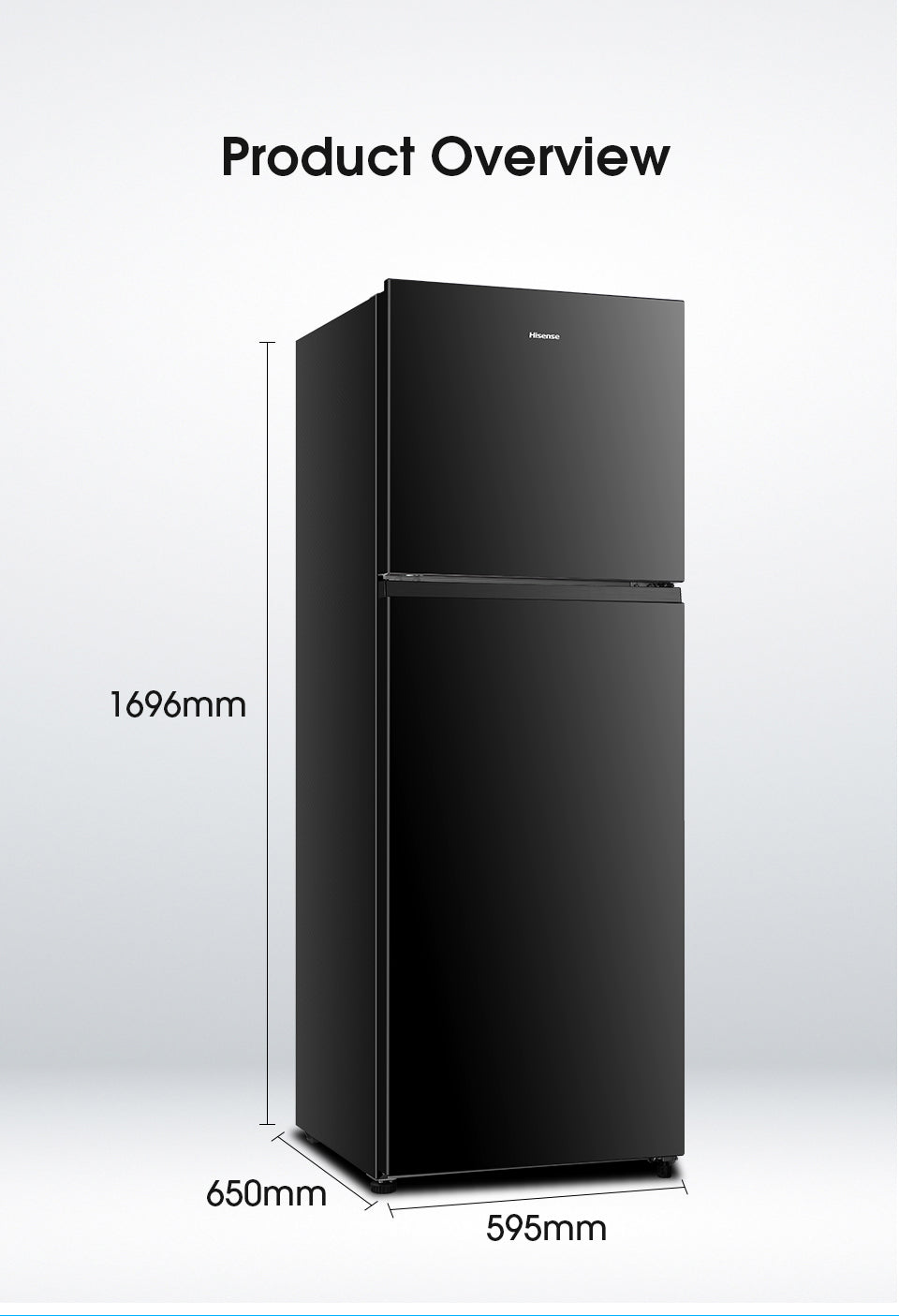 Hisense 2 Door refrigerator - 500L RQ549