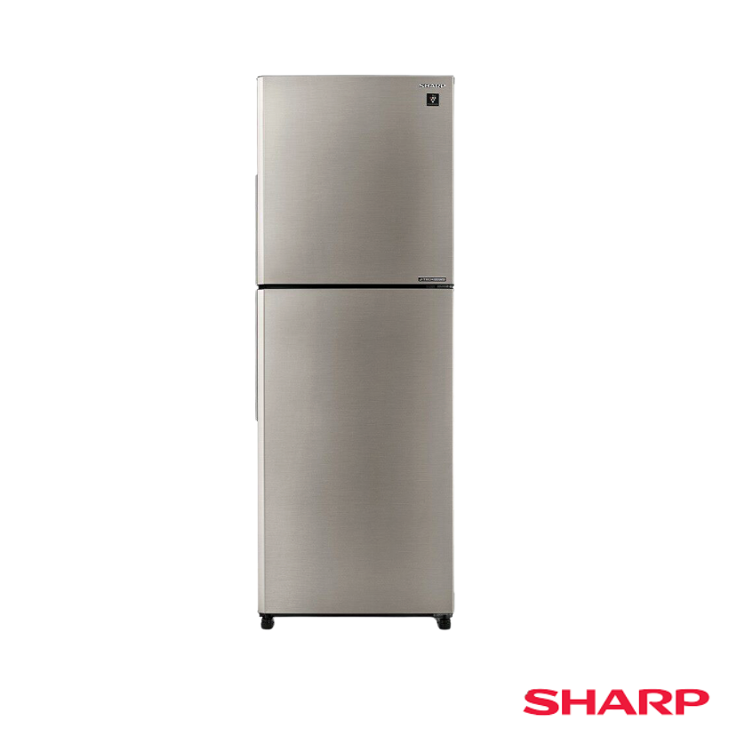 Sharp 380L Inverter 2-Door Fridge With Plasmaculster AG Deodoriser | SJ3822MSS