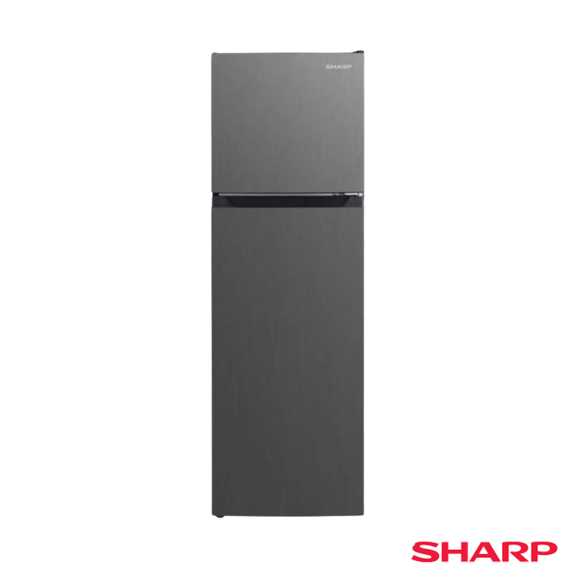 SHARP 2 Door 267L Inverter Fridge Metal Dark Silver | SJ2688MDS