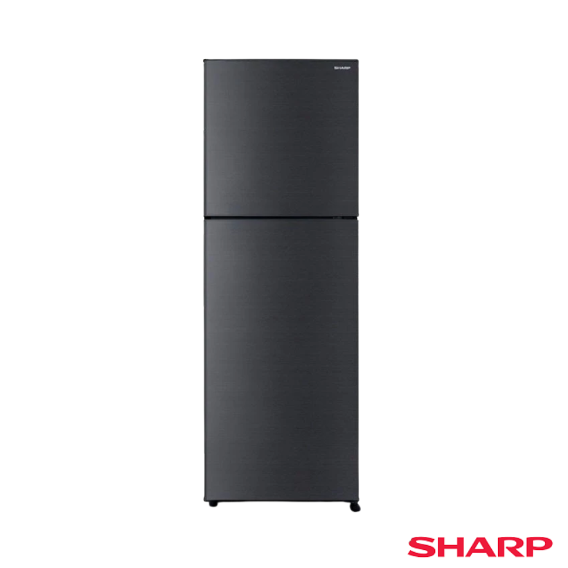 SHARP 2 Door 320L Ag+ Nano Deodoriser Fridge Dark Silver | SJ327MDS
