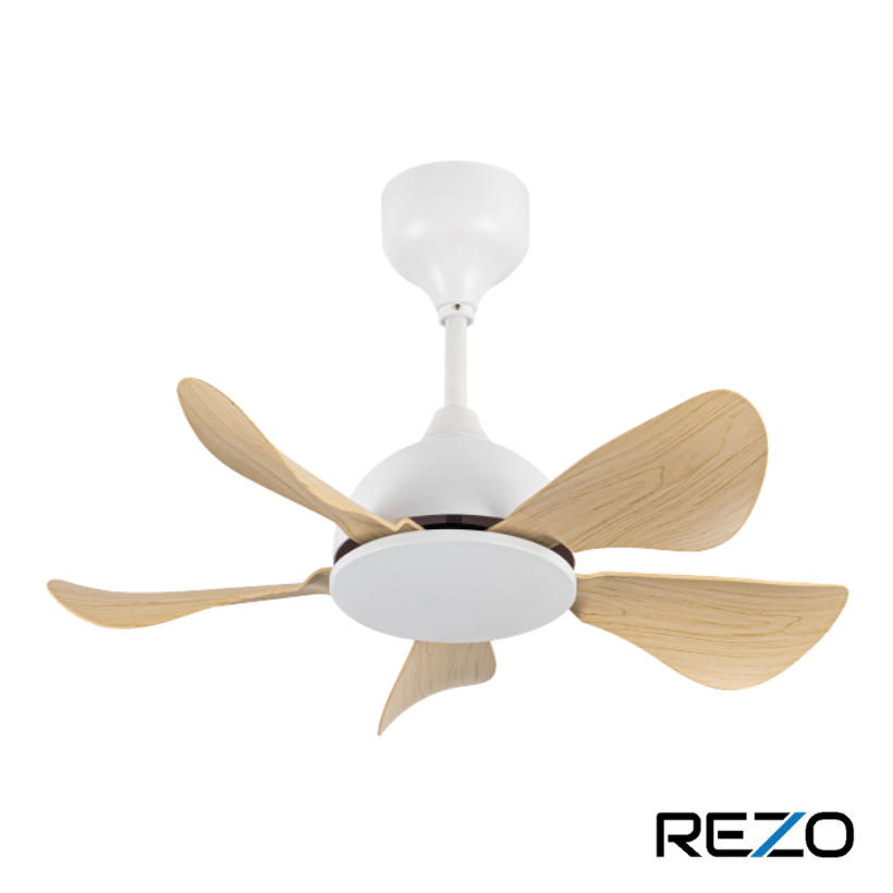 Rezo Signature 32" 5 Blade Ceiling Fan with Remote (Light Wood) | LW32-MERCURY