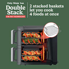 Ninja Double Stack XL 9.5L Air Fryer With Digital Probe | SL451