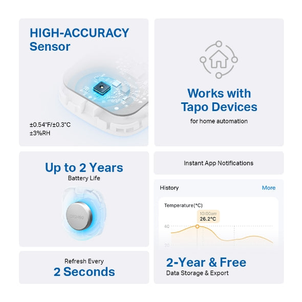 TAPO T310 SMART TEMPERATURE AND HUMIDITY SENSOR