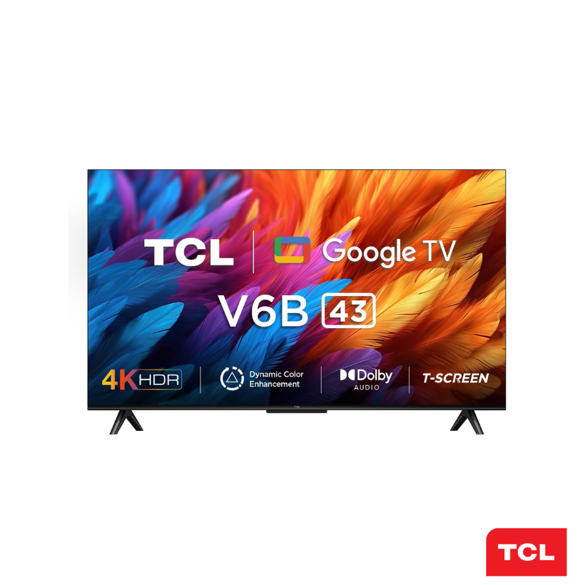 TCL 43" Google TV -  4K-43V6B