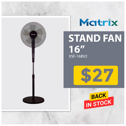 Matrix 16" Stand Fan - XSF-16BV2