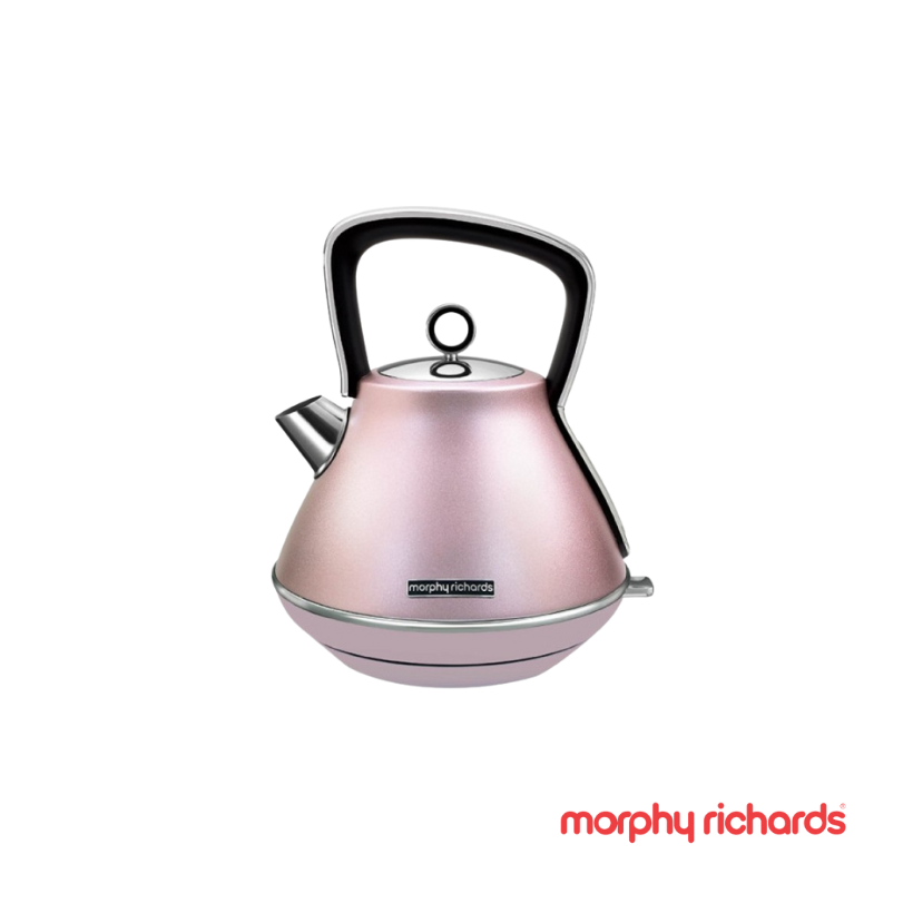 Morphy Richards Evoke Pyramid Rose Quartz Kettle - 100117