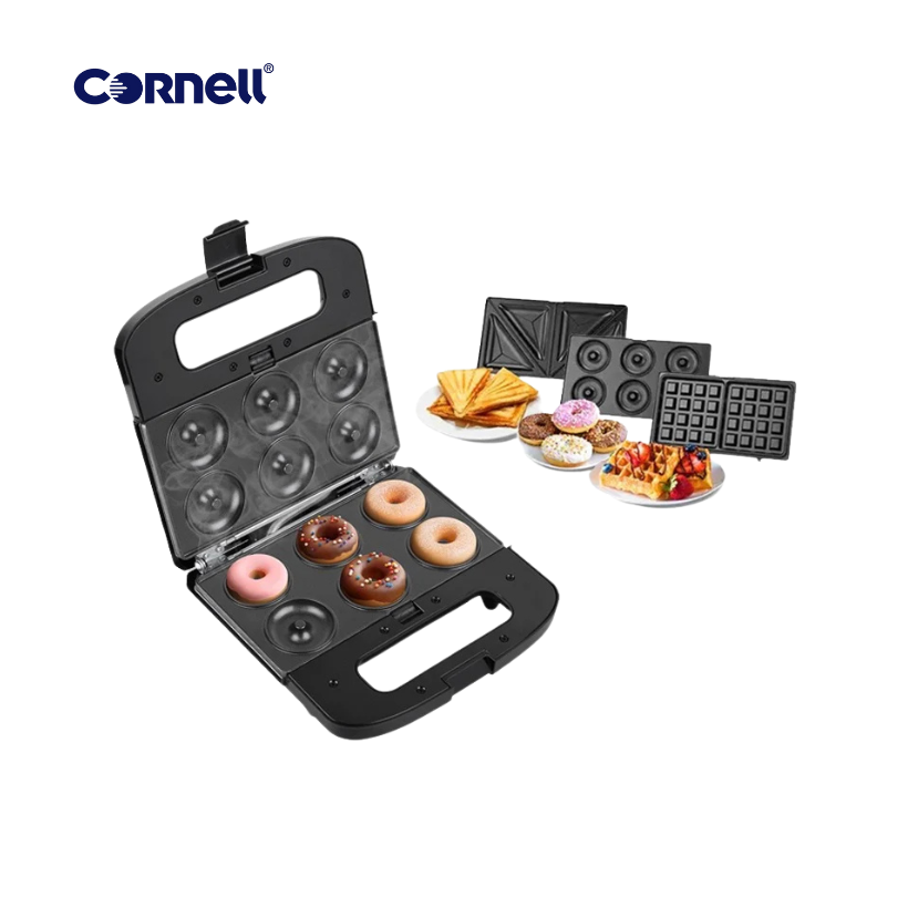 Cornell 3-in-1 Waffle, Donut & sandwich Maker -CSM-E1105X