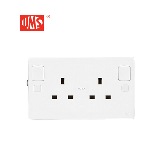 UMS 13A Double Gang Socket