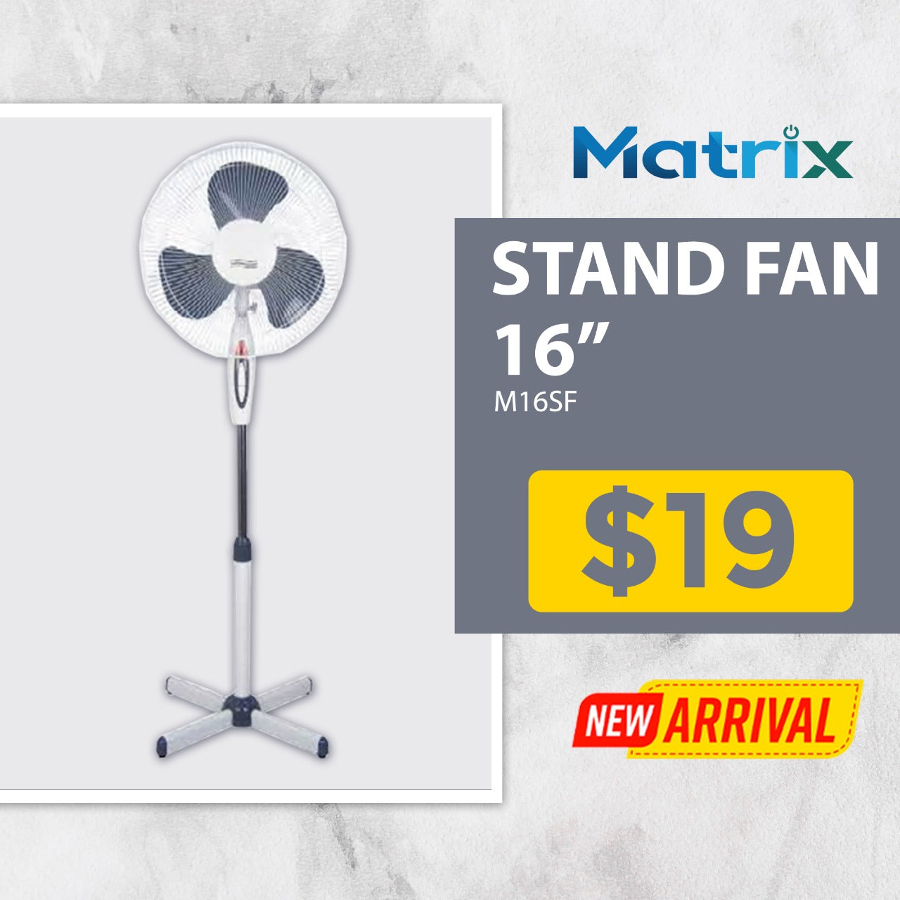 Matrix 16" Stand Fan - M16SF