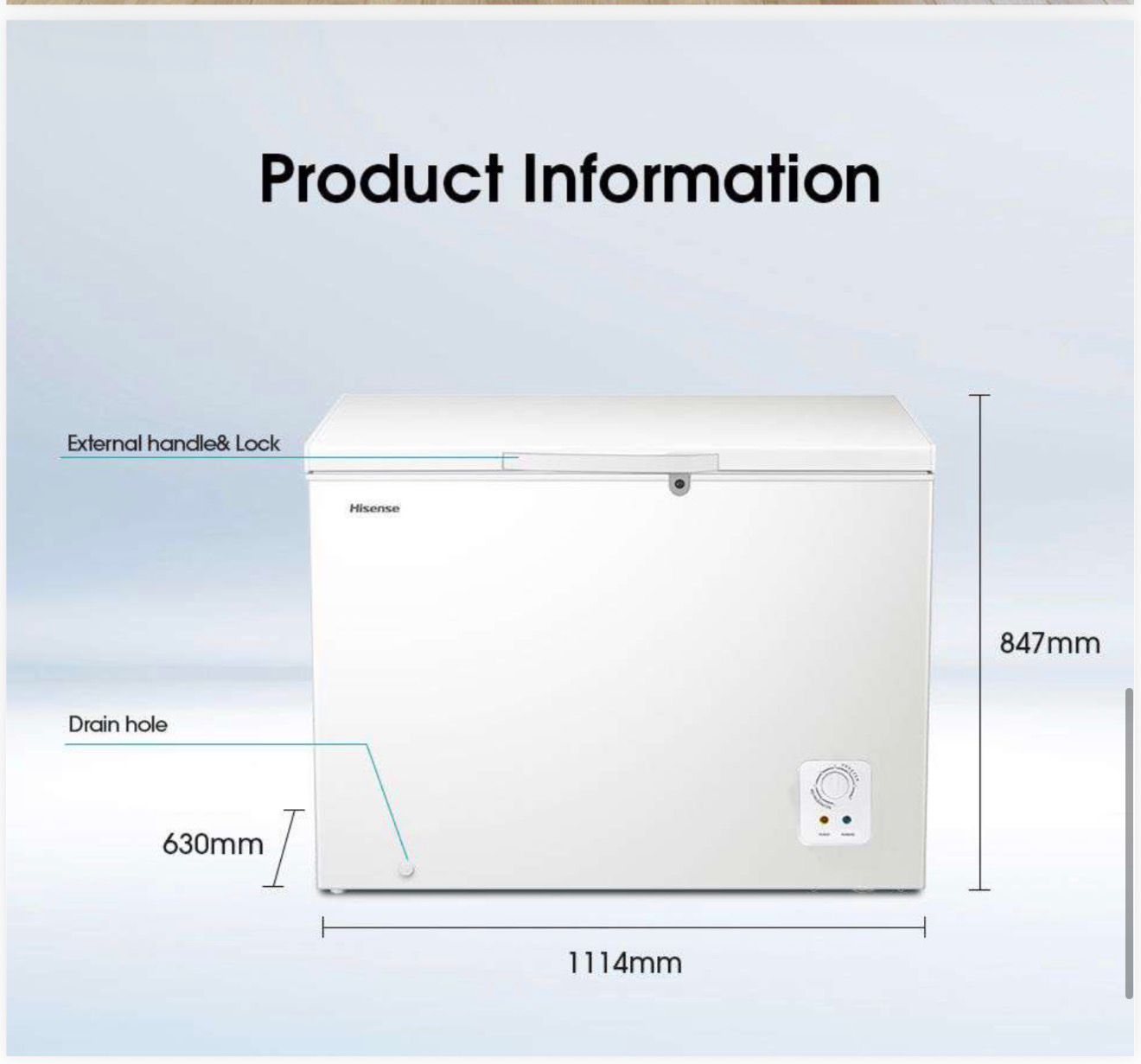 Hisense Chest Freezer - 424L