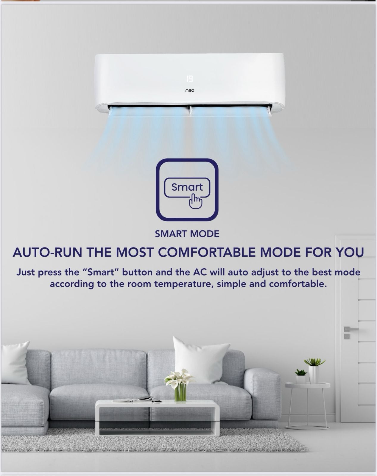 Niio 1.0Hp Wall Mounted Type Aircond