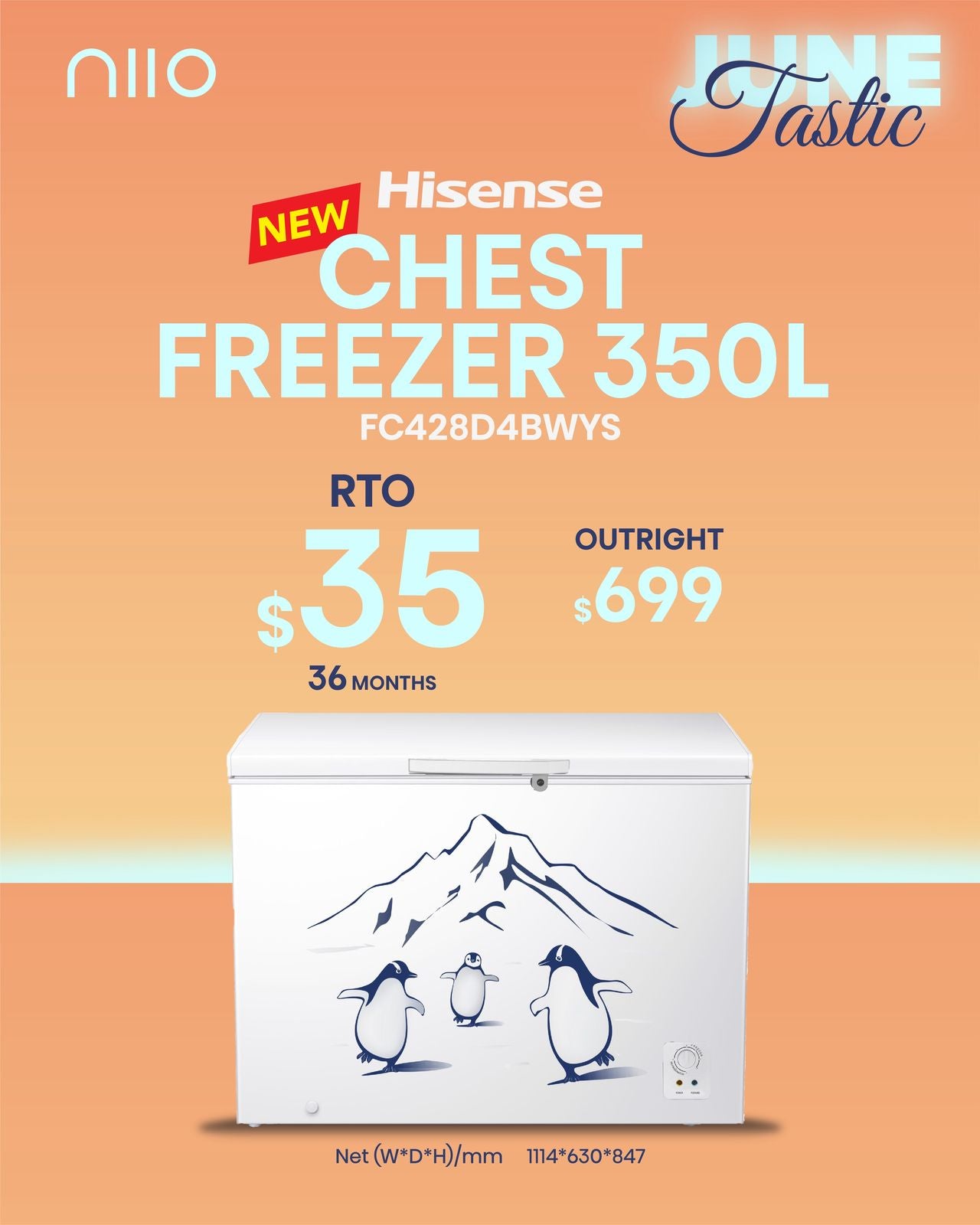 Hisense Chest Freezer - 424L