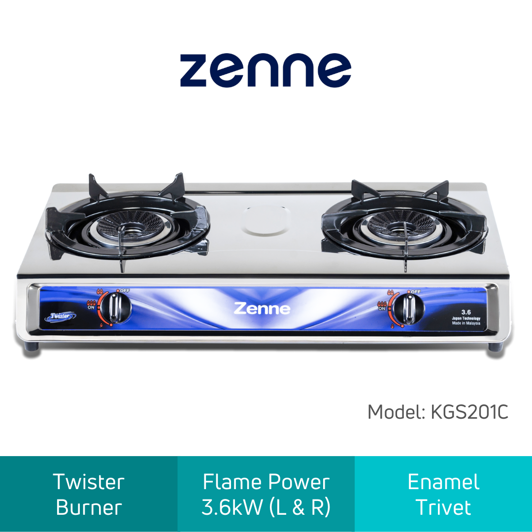 Zenne Gas Stove 2 Bunner - KGS201C