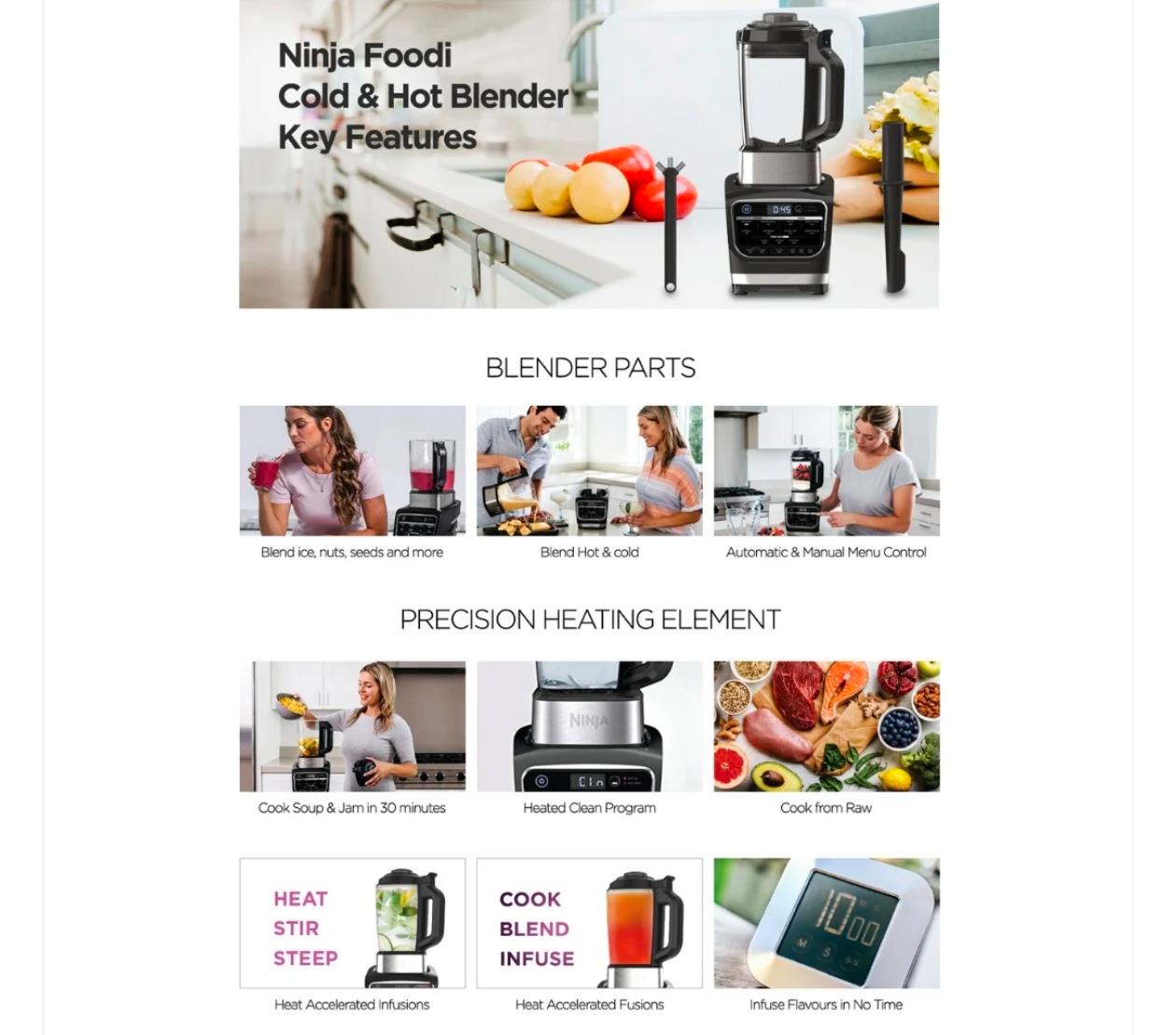 Ninja Foodi Blender Cold and Hot | HB150