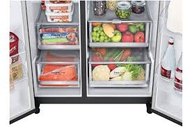 LG 647L InstaView® Refrigerator in Essence Matte Black GS-V6473EP
