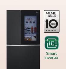 LG 647L InstaView® Refrigerator in Essence Matte Black GS-V6473EP