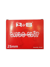 R & B 25mm Cable Clip (30 Pcs/Box)