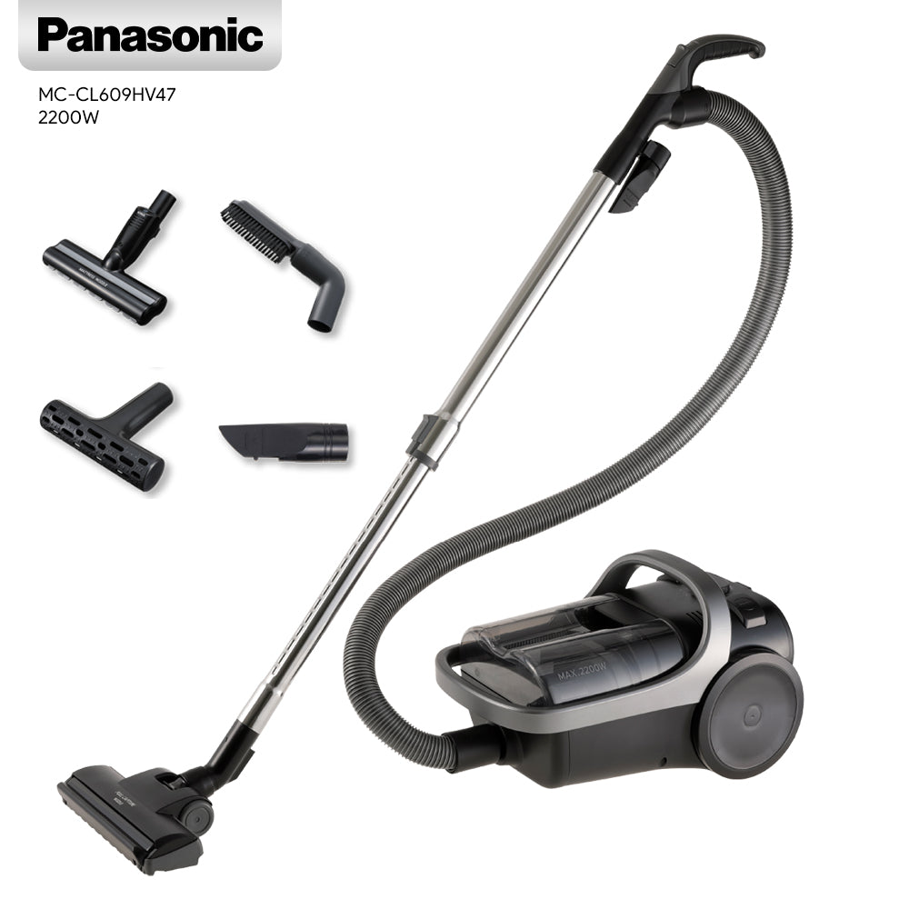 Panasonic 2200W Cyclone Bagless Canister Vacuum Cleaner - MC-CL609