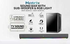 MATRIX Soundbar With Sub-woofer BSM-80W(S)/(W)