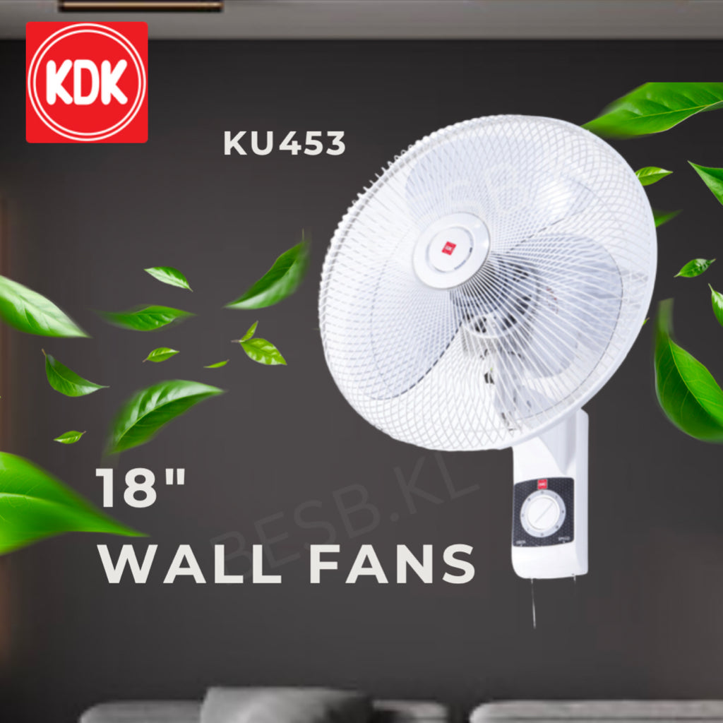 KDK Wall Fan 18" white | KU-453