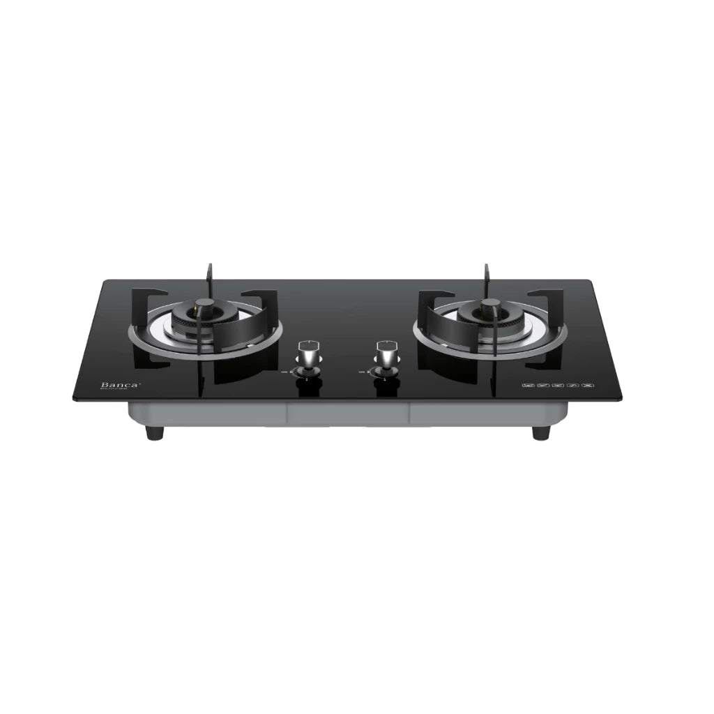 Banca 2 Buner Tempered Glass Built In Gas Hob | BGH-TULIP-2B-FG