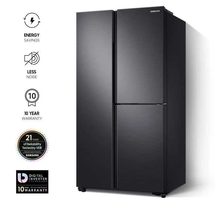 Samsung 3 Doors SBS Refrigerator 670L RS63R5591B4